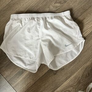 Nike Women's Athletic White Shorts - Running - With Liner